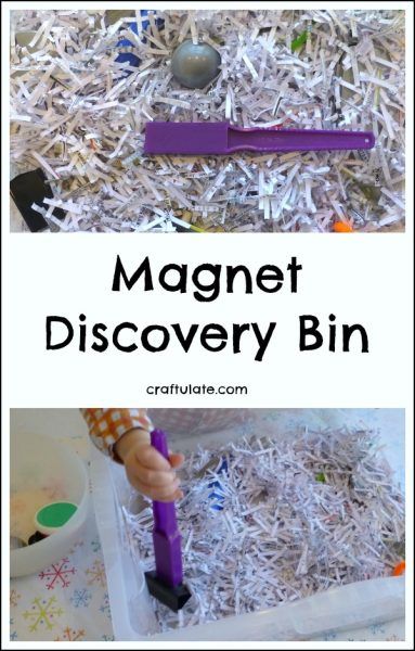 Magnet Discovery Bin - great for toddlers and preschoolers!