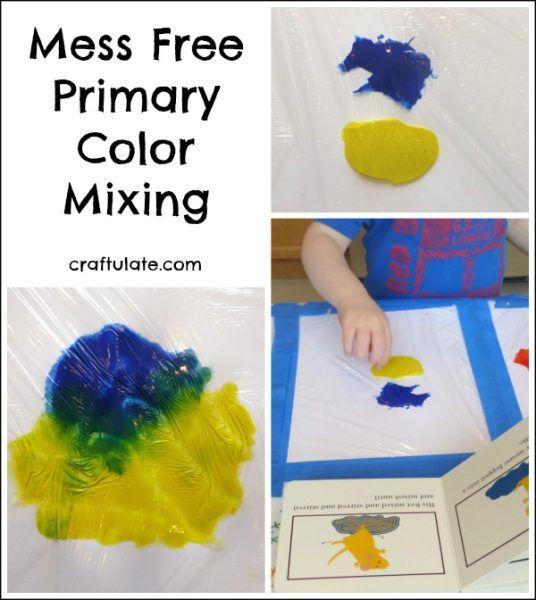 Mess Free Primary Color Mixing - Craftulate