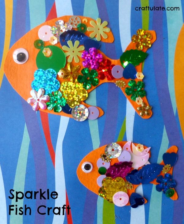 Sparkle Fish Craft - an easy project for kids of all ages!