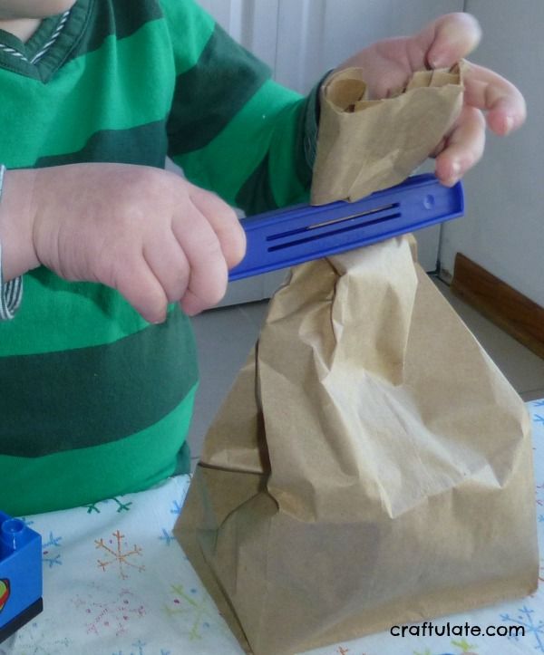 Train-Themed Unwrapping - fine motor activity