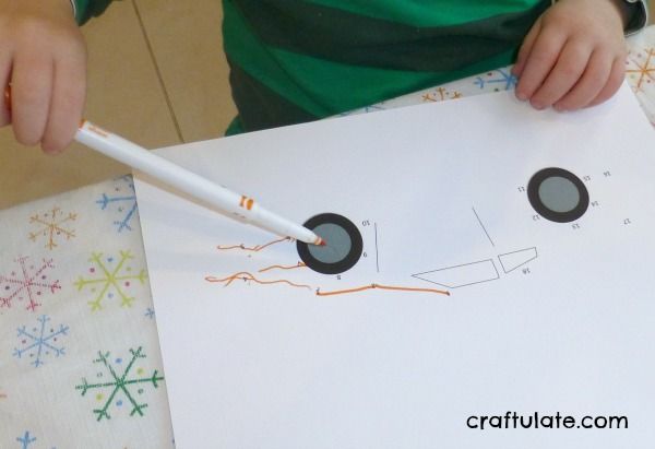 Transportation Connect the Dots with Numbers