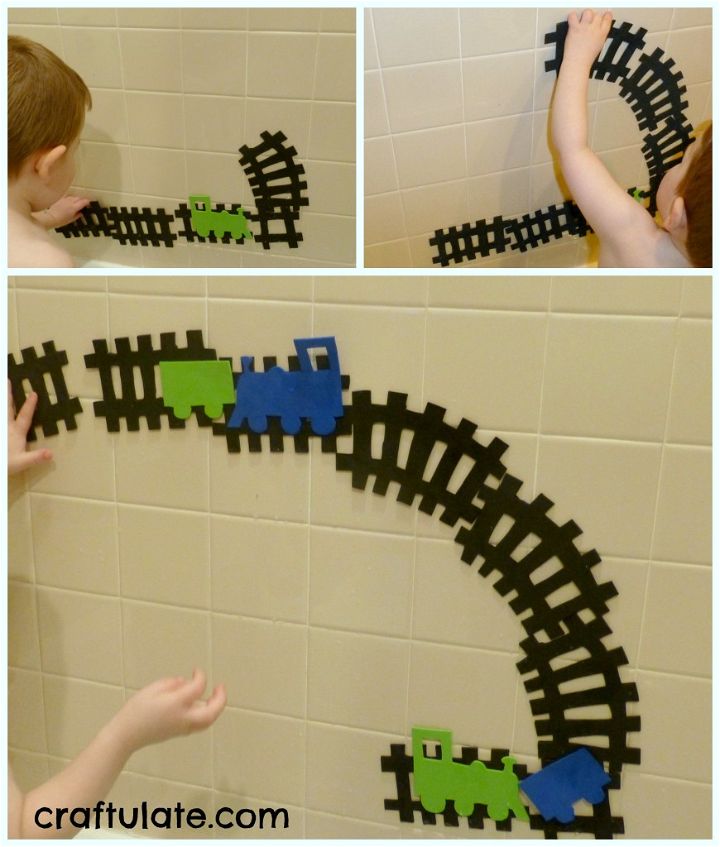 DIY Train Set for the Bath