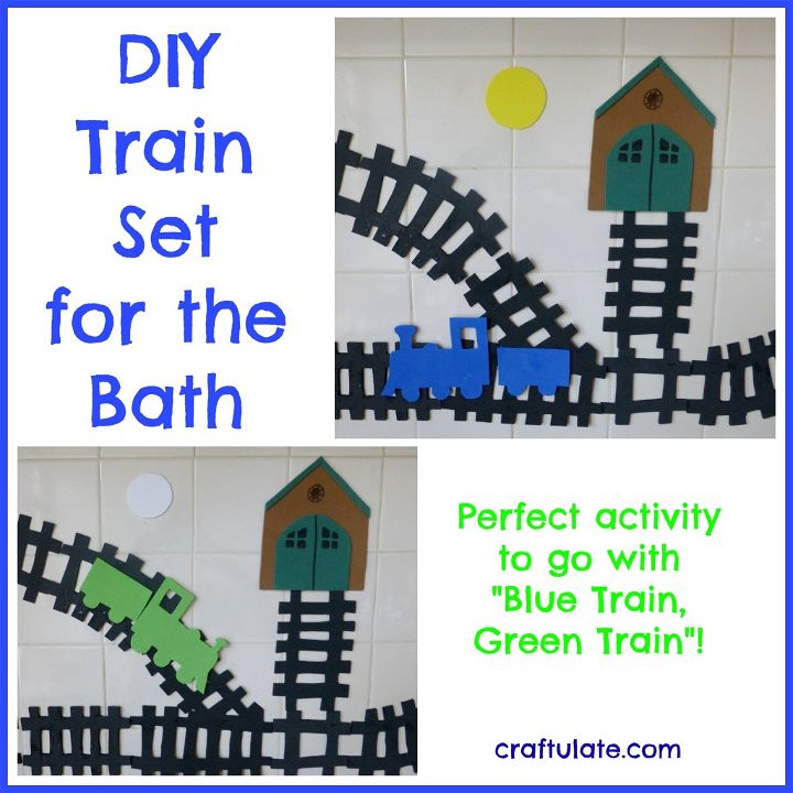 DIY Train Set for the Bath - Craftulate