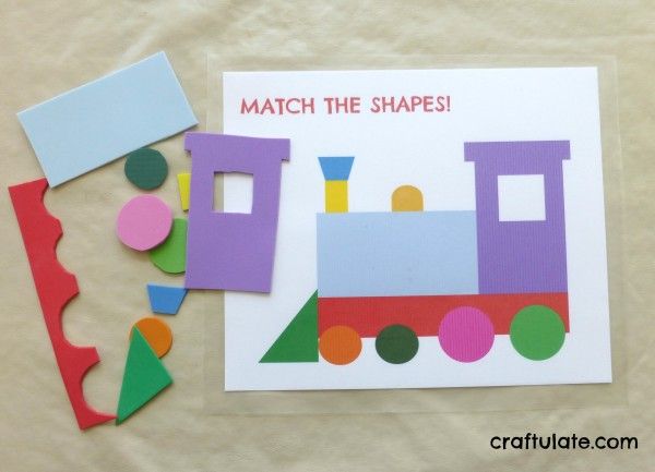 Train Shape Matching Puzzle