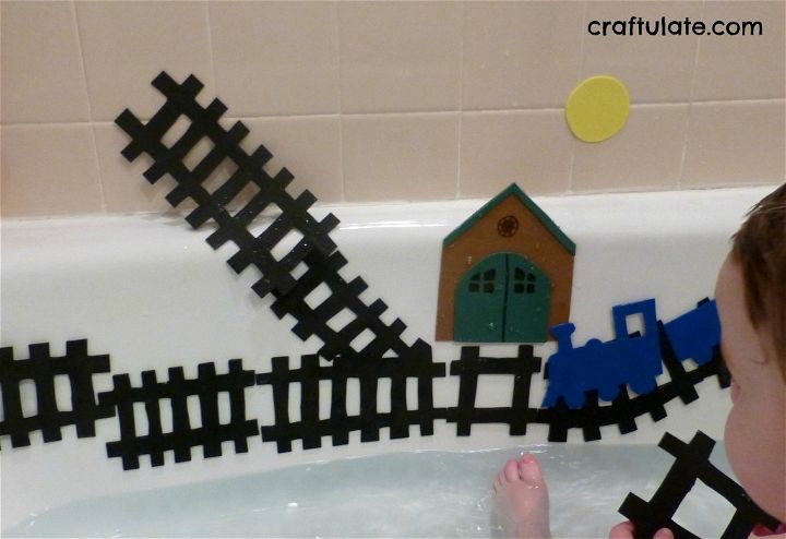 DIY Train Set for the Bath