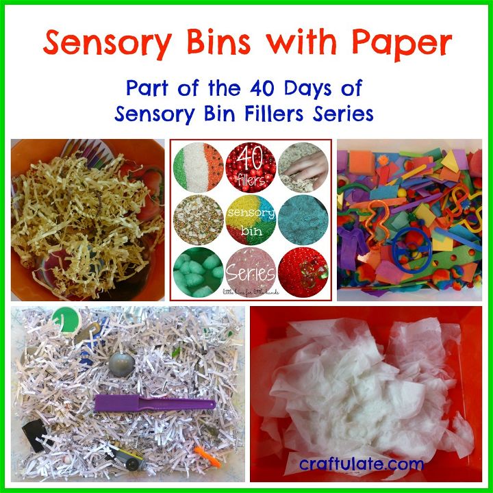 Sensory Activity: Shredded Paper - TinkerLab