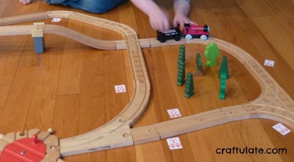 Alphabet Train - kids have to collect the letters in the correct order!