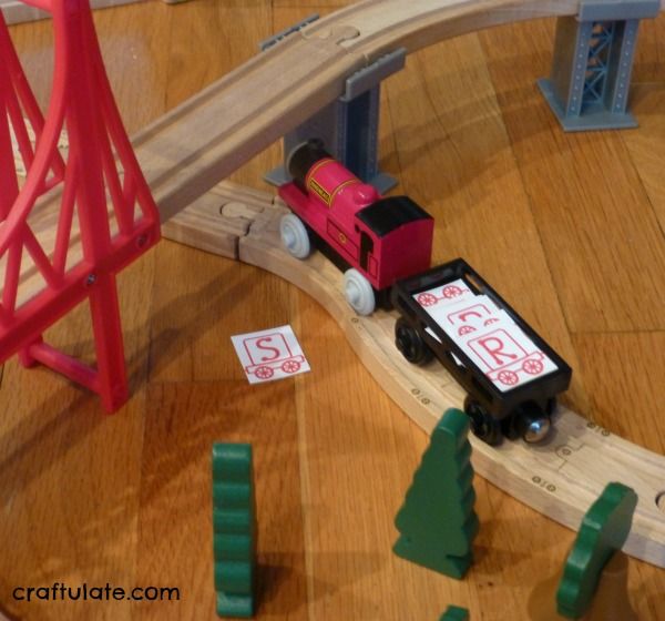 Alphabet Train - kids have to collect the letters in the correct order!