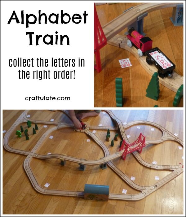 Alphabet Train - kids have to collect the letters in the correct order!