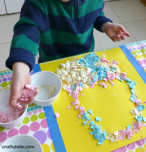 Easter Basket Egg Shell Art - a fun project for kids to make