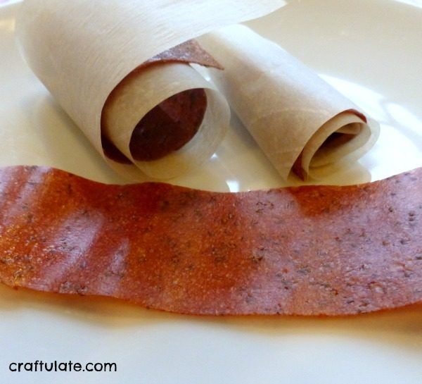 Homemade Strawberry Fruit Leather - a fun healthy snack for kids