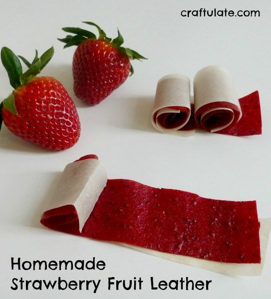 Homemade Strawberry Fruit Leather - a fun healthy snack for kids