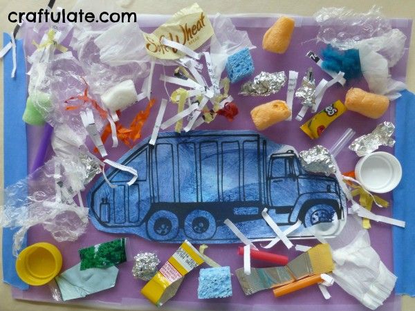 Garbage Truck Collage