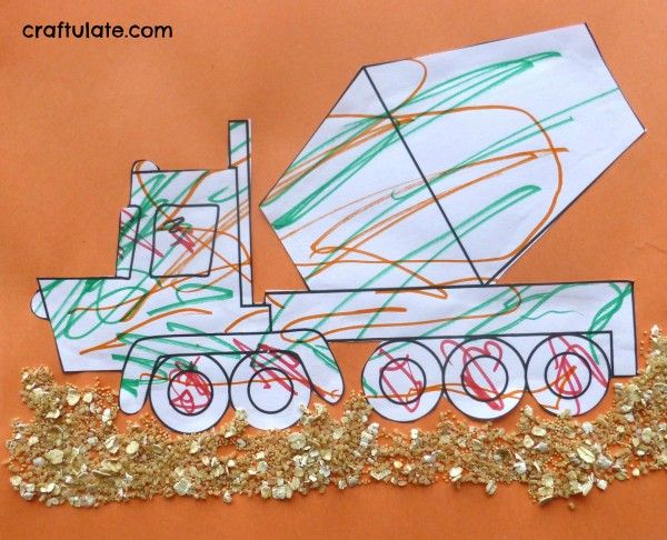 Construction Vehicle Collage