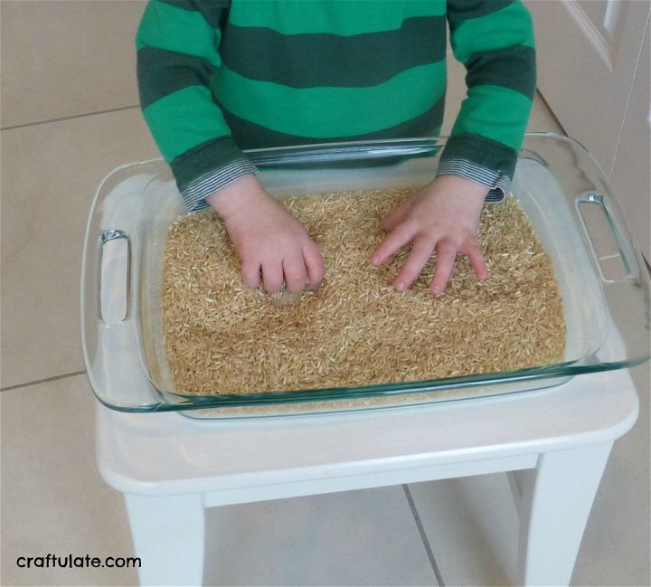 Child-Led Sensory Play with Rice