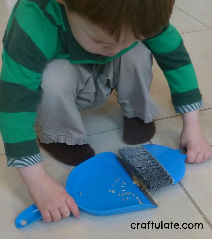 Child-Led Sensory Play with Rice