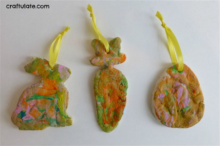 Quick Salt Dough Easter Ornaments