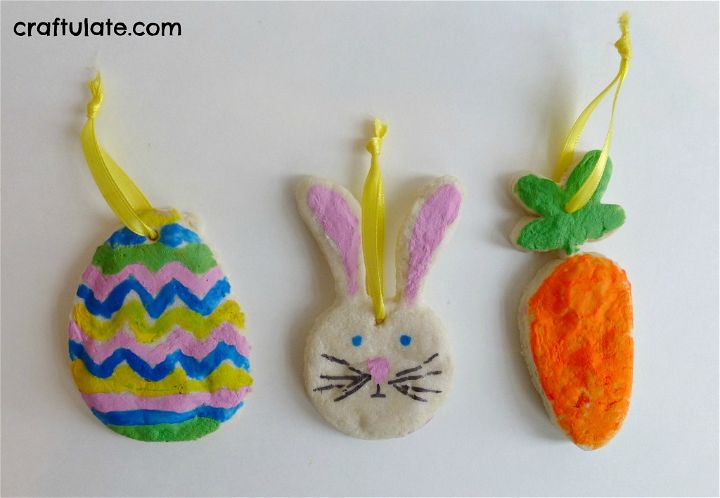 Quick Salt Dough Easter Ornaments