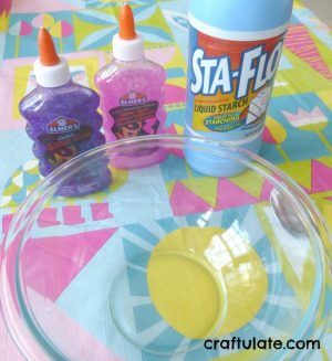 Princess Slime - a sparkly tactile sensory experience - Craftulate