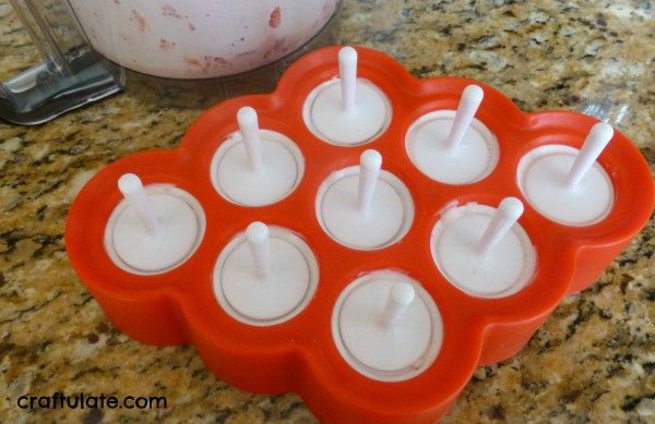 Frozen Strawberry Pops