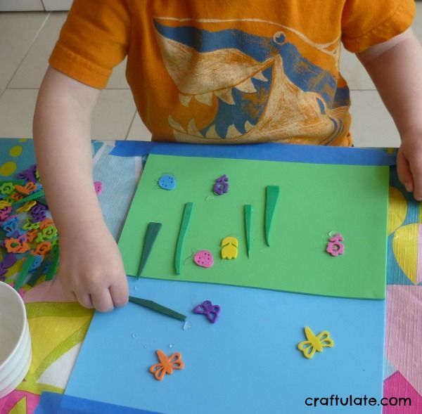 Foam Shape Collagraphs for Kids - Friends Art Lab