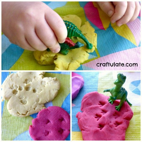 Dinosaur Play Dough Mats