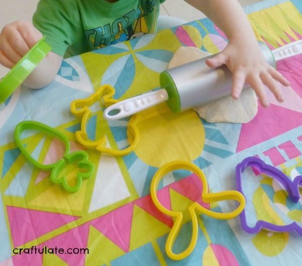 Quick Salt Dough Easter Ornaments - using a simple recipe and cookie cutters!