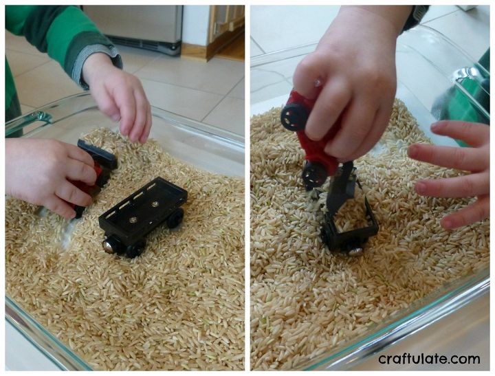 Child-Led Sensory Play with Rice