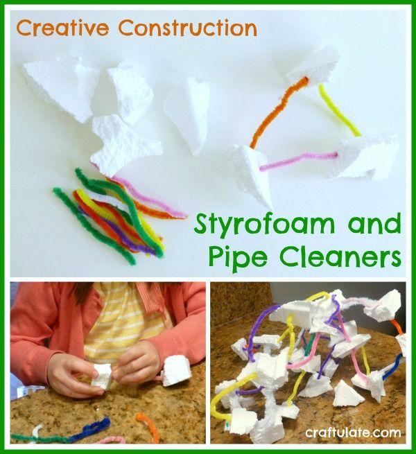 Creative Construction: Styrofoam and Pipe Cleaners