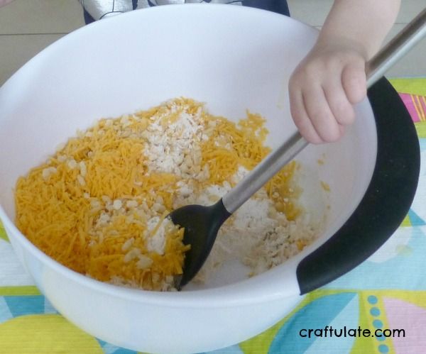 Crispy Cheese Bites - for kids to make! 