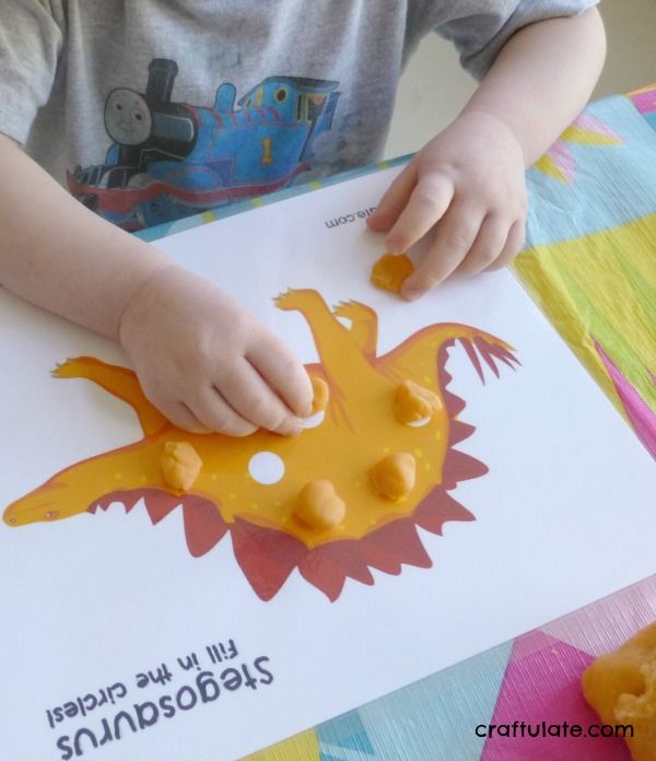 Dinosaur Play Dough Mats - four different styles to try!