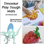 Dinosaur Play Dough Mats