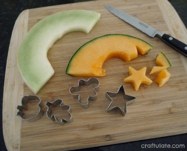 Fun Melon Snack for Kids - an easy way to make fruit more interesting!