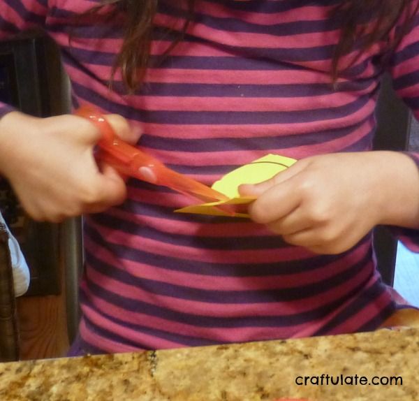 Scissor Practice Flowers for fine motor practice