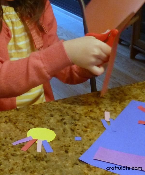 Scissor Practice Flowers for fine motor practice