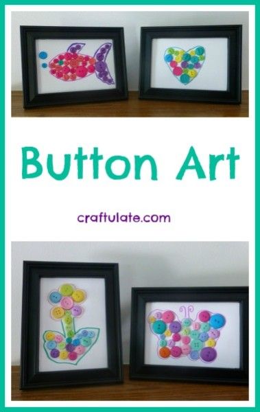 Button Art - a fun craft for kids!