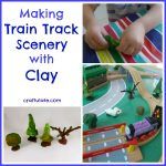 Making Train Track Scenery with Clay