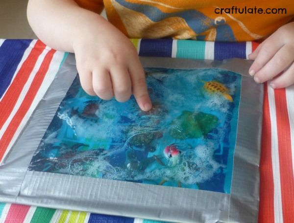 Ocean Sensory Bag - mess free discovery fun!