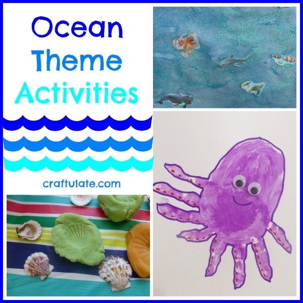 Ocean Theme Activities - art, crafts and activities for kids