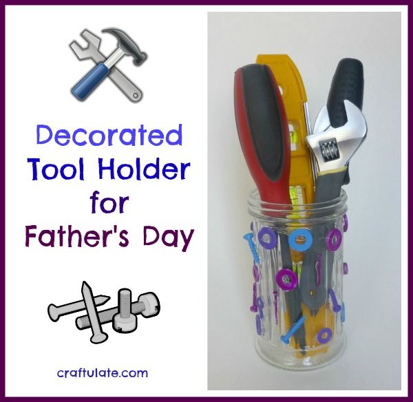 Decorated Tool Holder for Father's Day