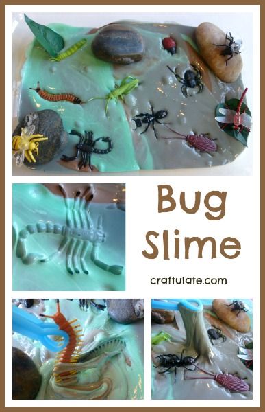 Bug Slime - ooey gooey insect sensory play