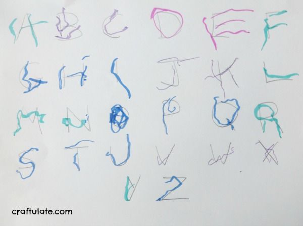 Learning to Write the Alphabet