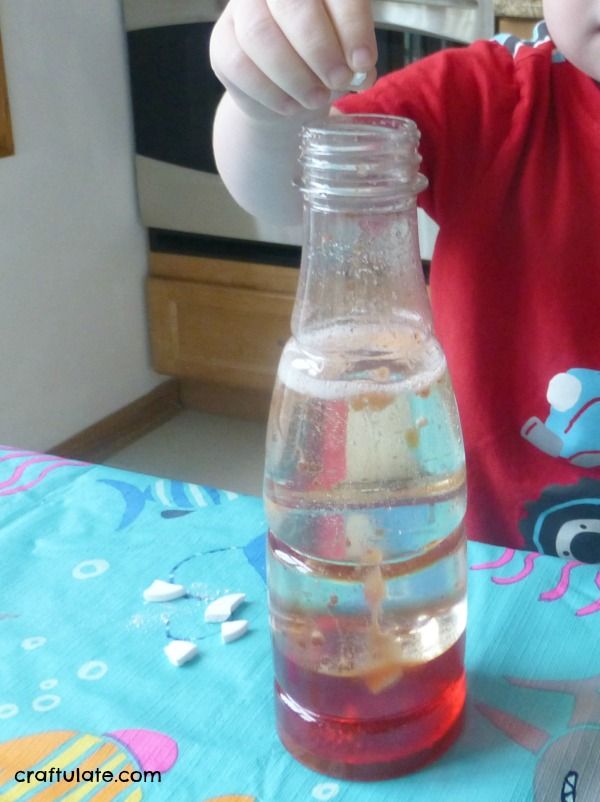 Bubbling Bottle - a simple science experiment for kids to try