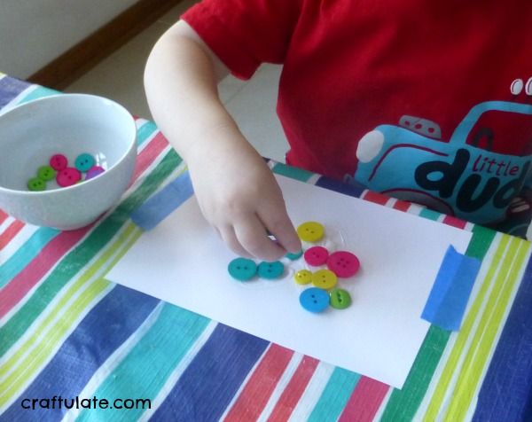 Button Art - a fun craft for kids!