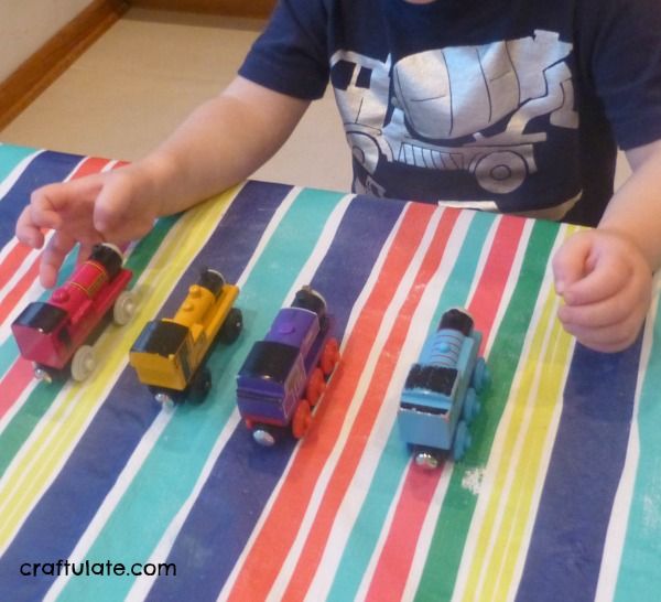 What's Missing? Game with Trains - a fun memory activity for kids