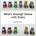What’s Missing? Game with Trains