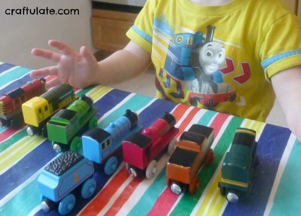 What's Missing? Game with Trains - a fun memory activity for kids