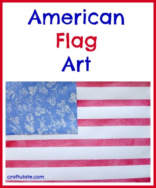 American Flag Art for kids to make