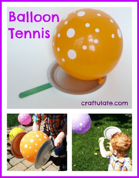 Balloon Tennis - gross motor fun for kids