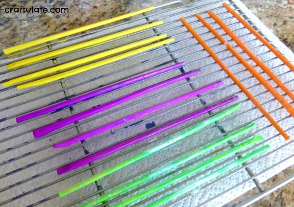 DIY Pick-Up Sticks Game from Chopsticks